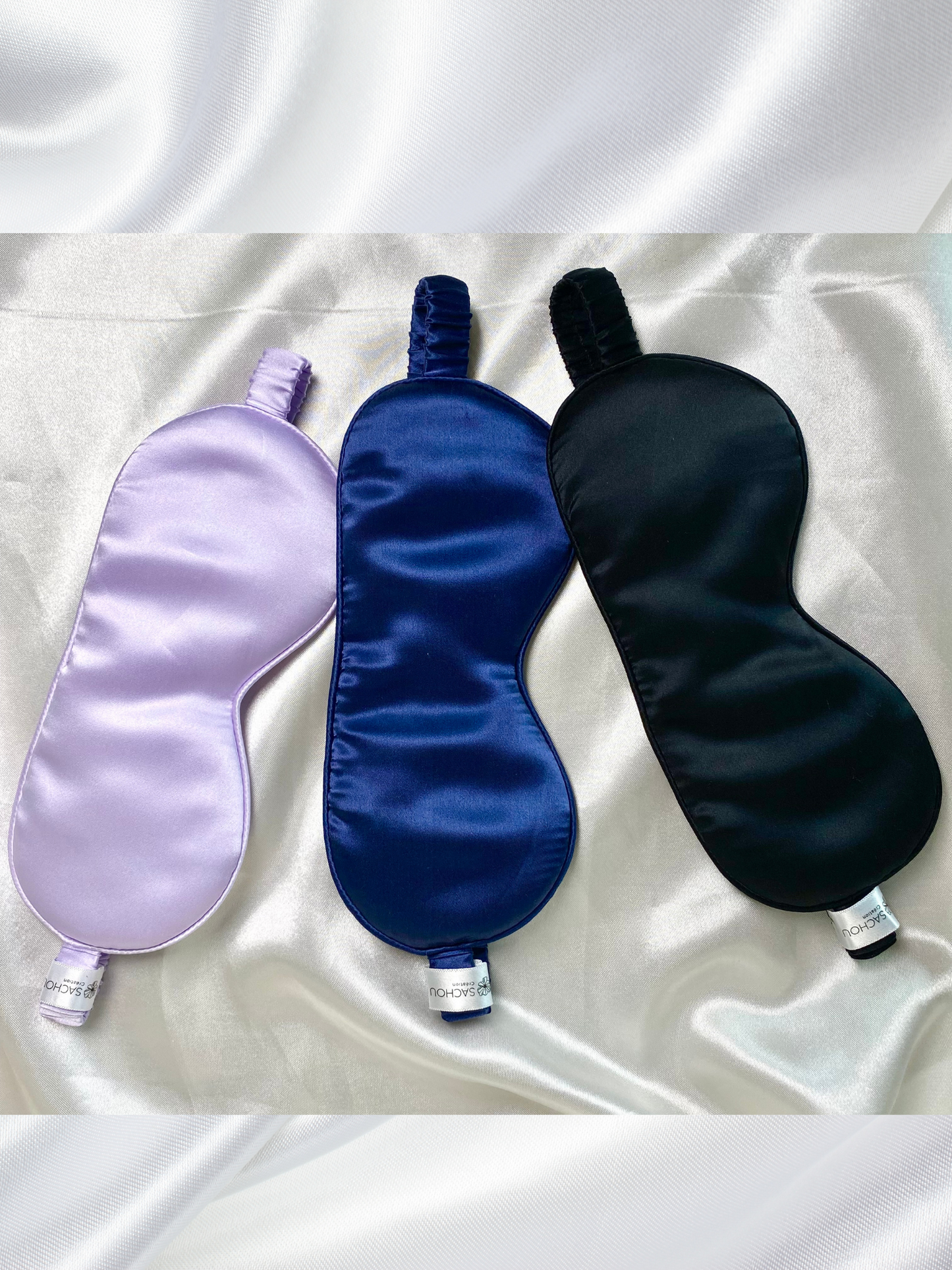 Masque de sommeil en soie naturelle de mûrier 19 Momme