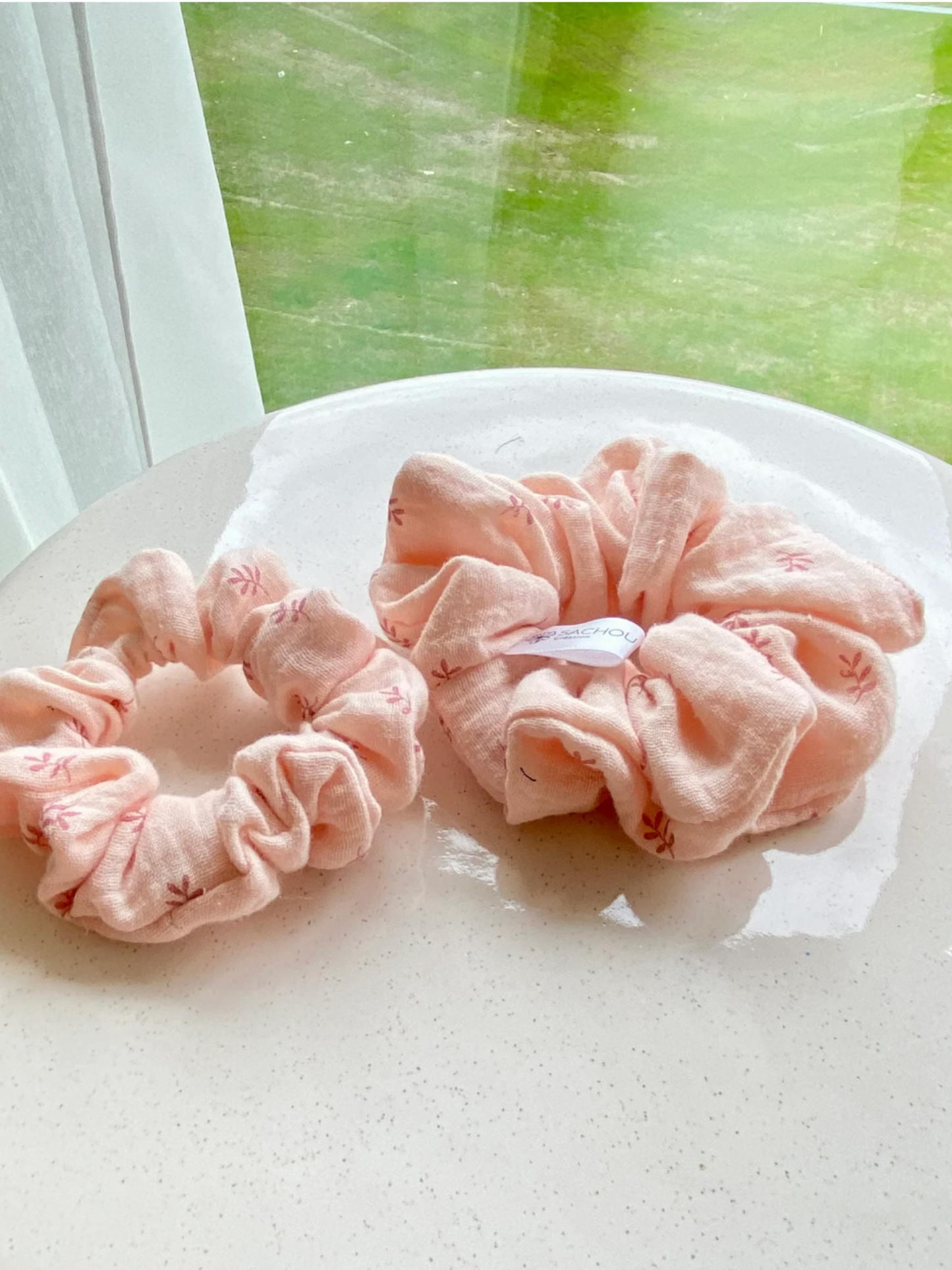 Chouchou feuilles en coton biologique