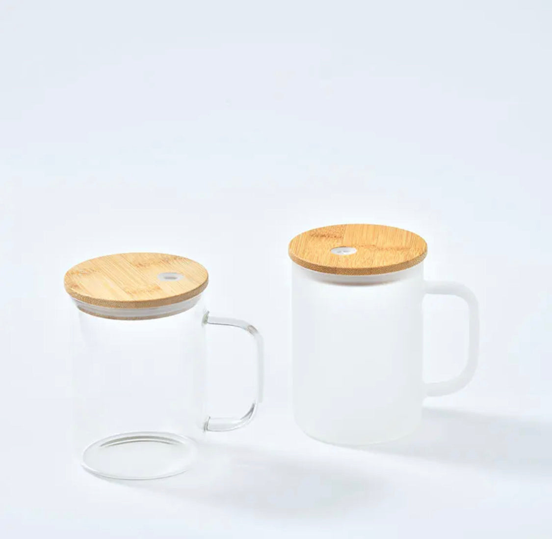 Mug en verre métro flower