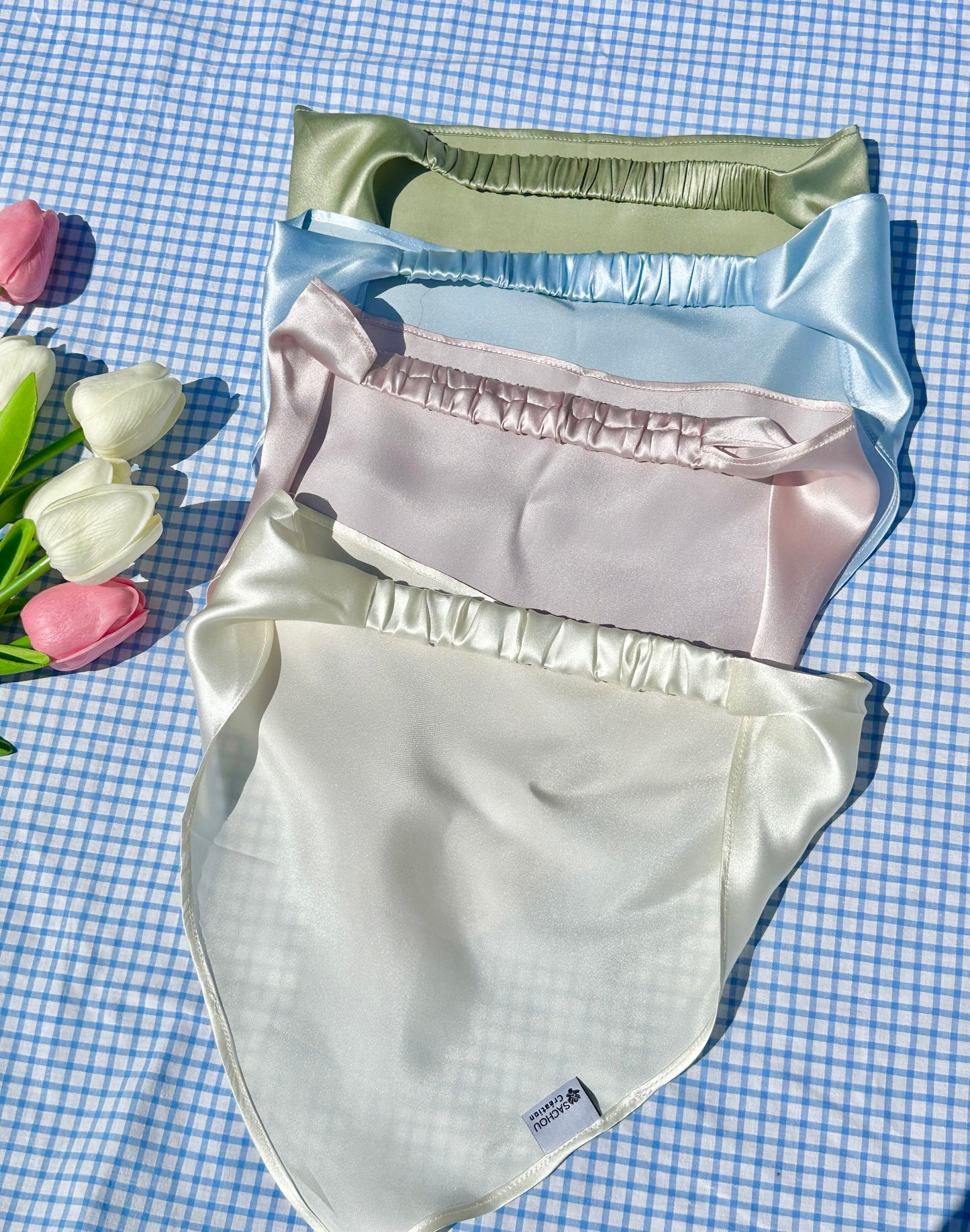 Bandana en soie de mûrier 19 mommes
