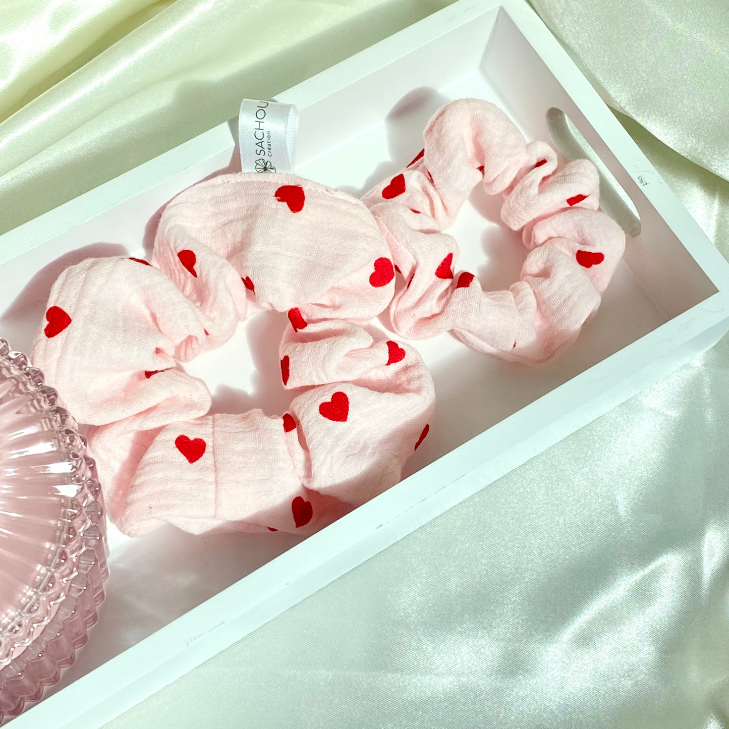 Chouchou coup de cœur en coton biologique