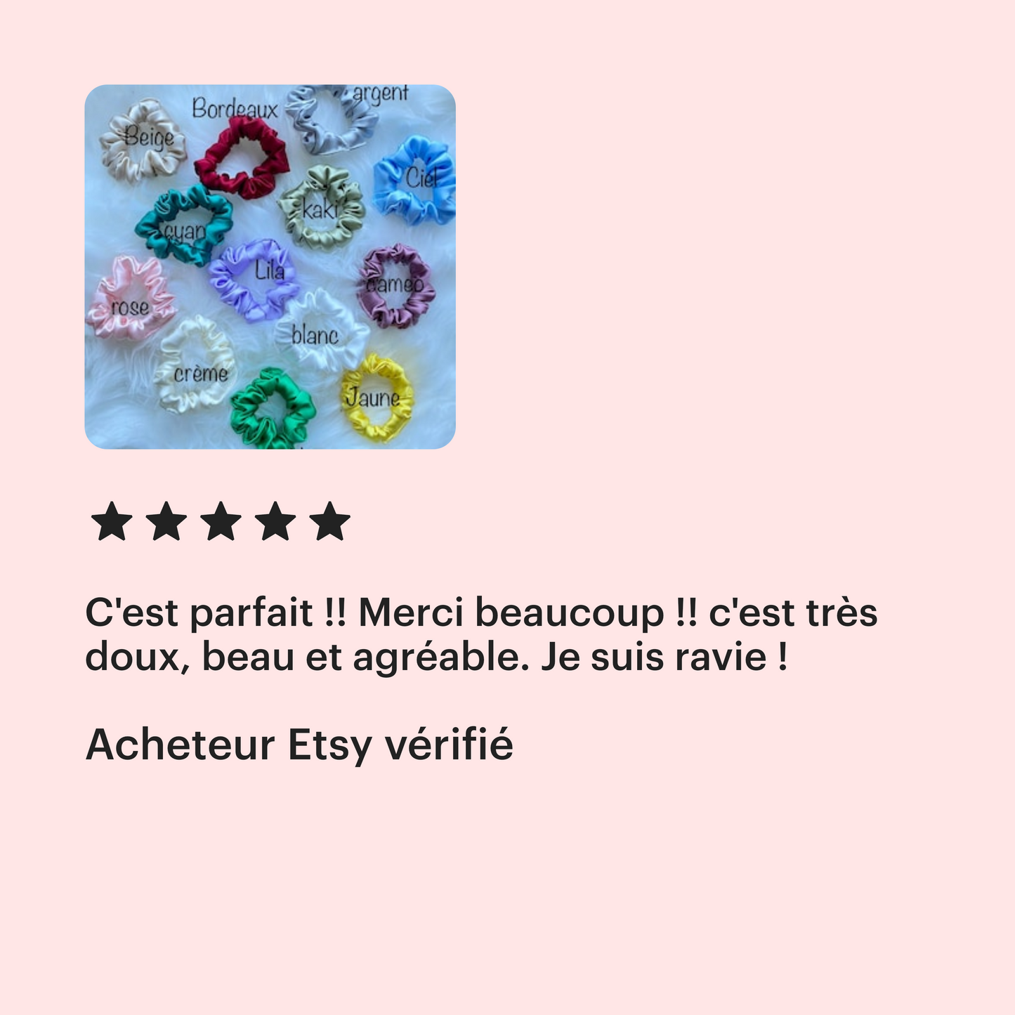 Chouchou mini en soie de murier 19 Momme