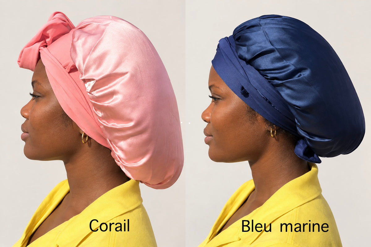 Bonnet ajustable en soie de mûrier 22 mommes