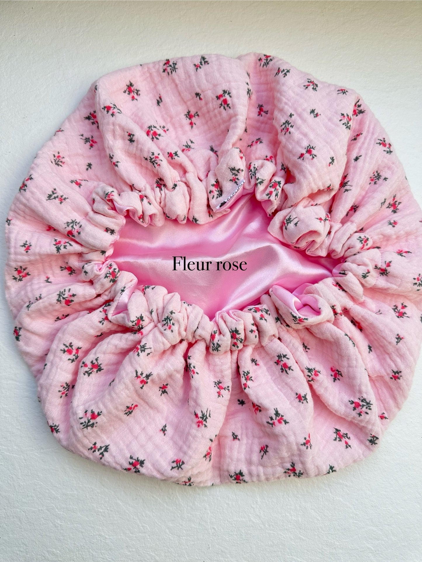 Bonnet réversible en satin et gaze de coton coup de cœur ♥️