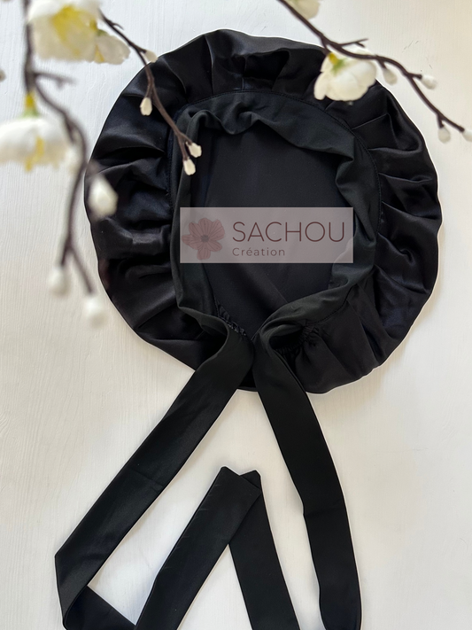 Bonnet ajustable en soie de mûrier 22 mommes