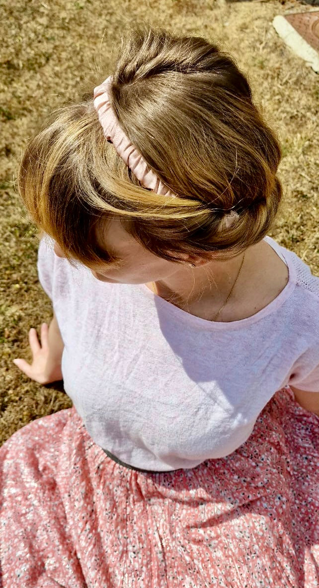 Chouchou et bandeau bandeau assorti 🌸