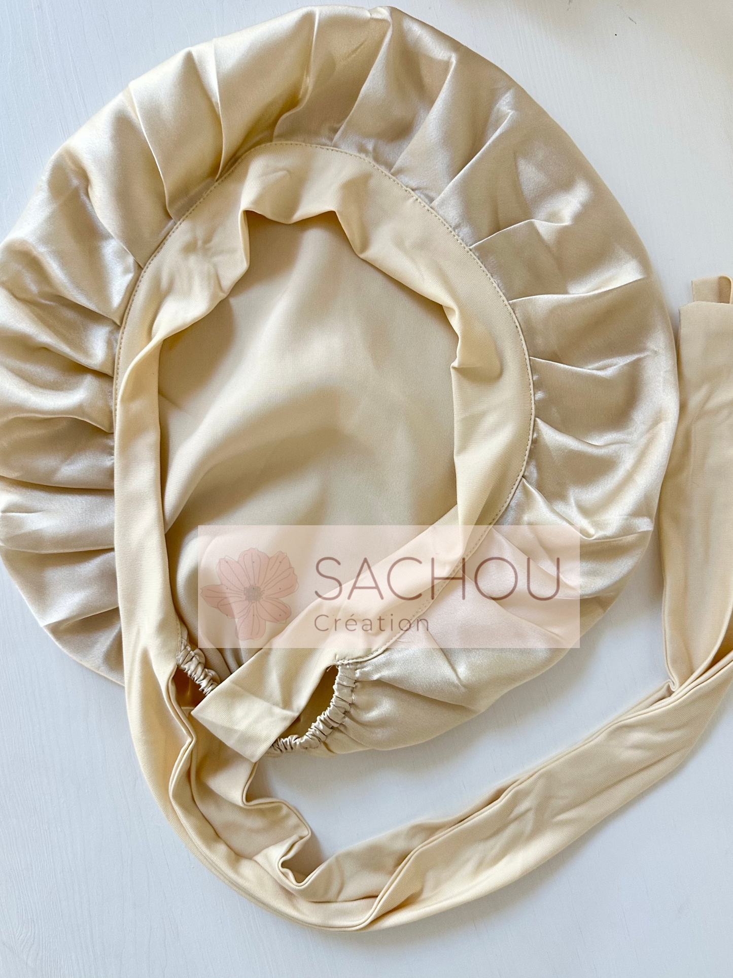 Bonnet ajustable en soie de mûrier 22 mommes