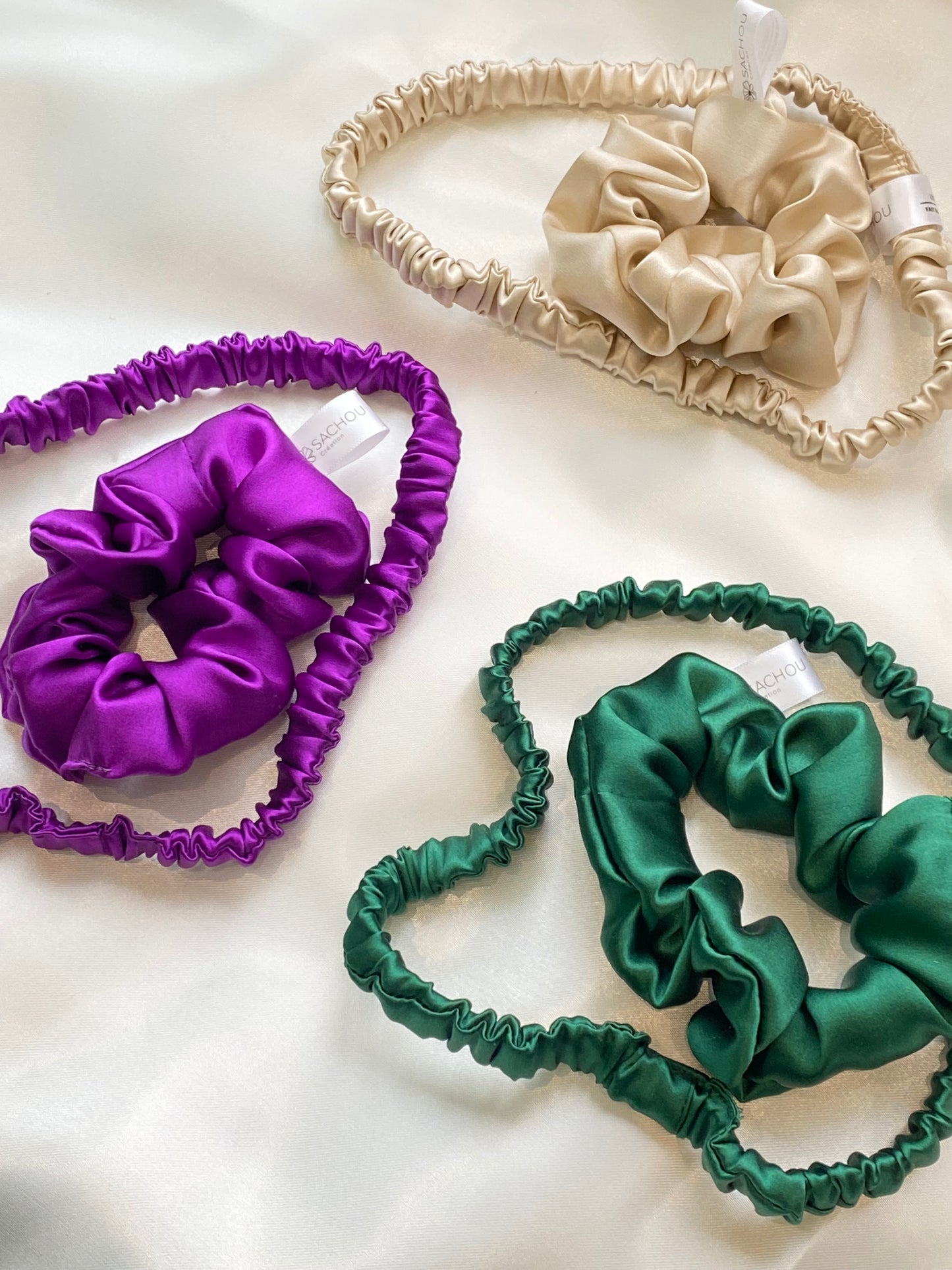 Chouchou et bandeau bandeau assorti 🌸