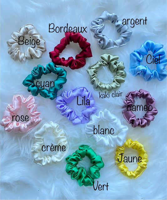 Chouchou mini en soie de murier 19 Momme