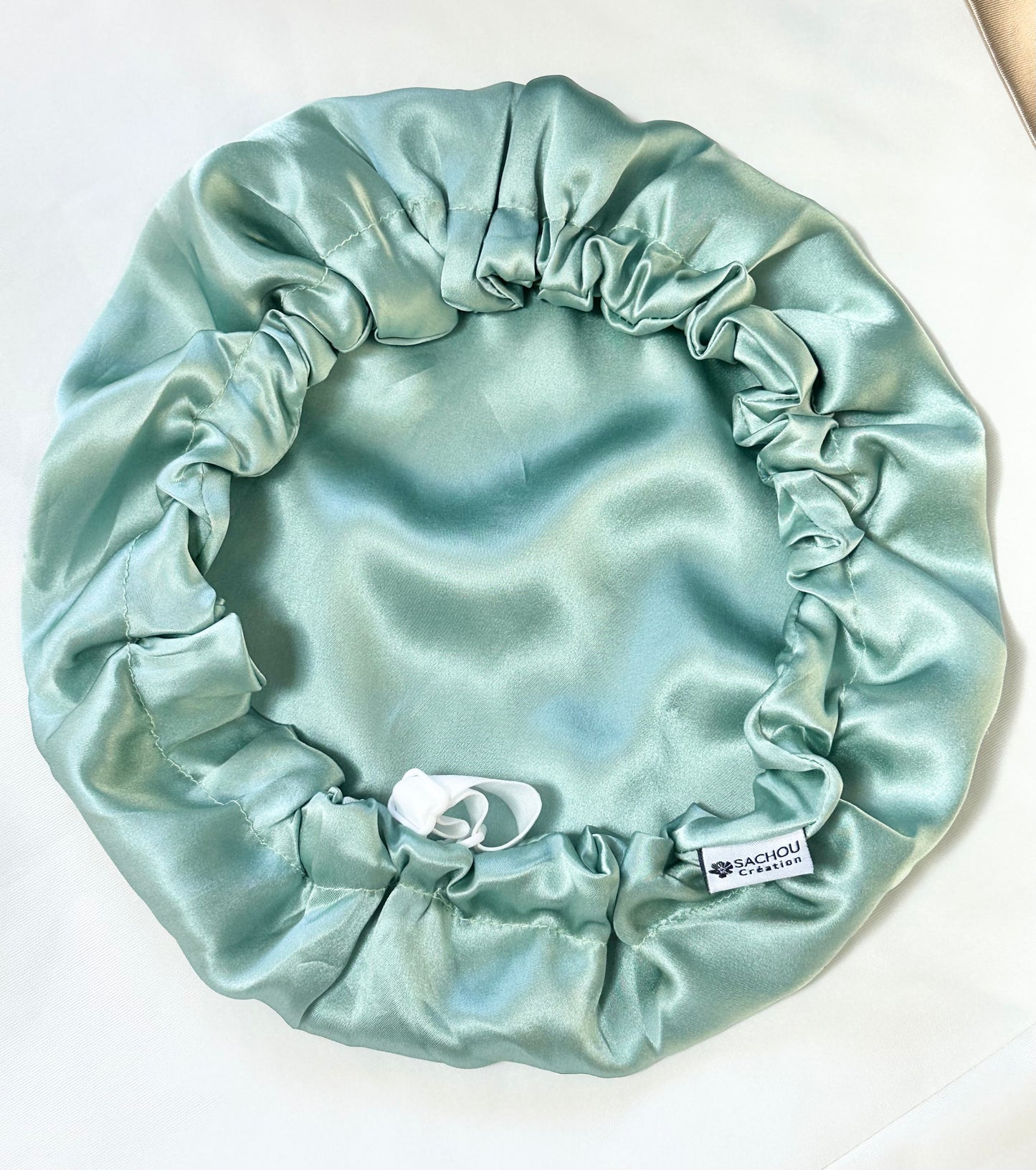 Bonnet ajustable enfant réversible en soie de mûrier (1 à 7 ans)